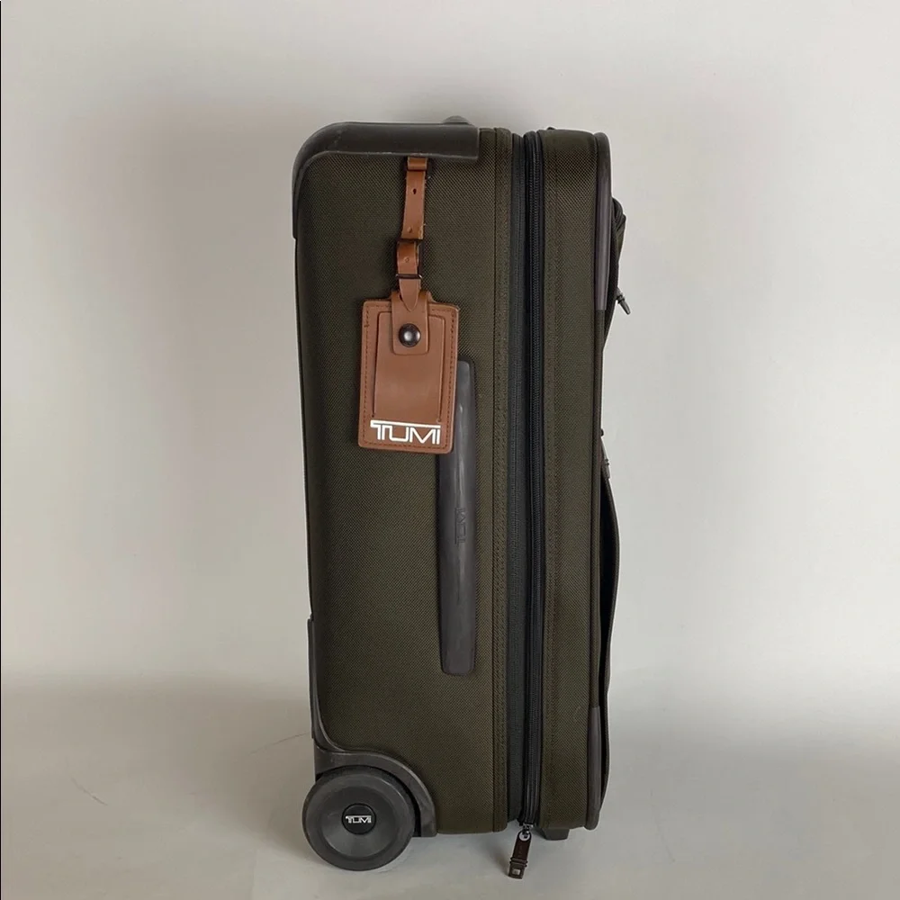 Tumi Alpha 2 Brown Carry-On Rolling Suitcase